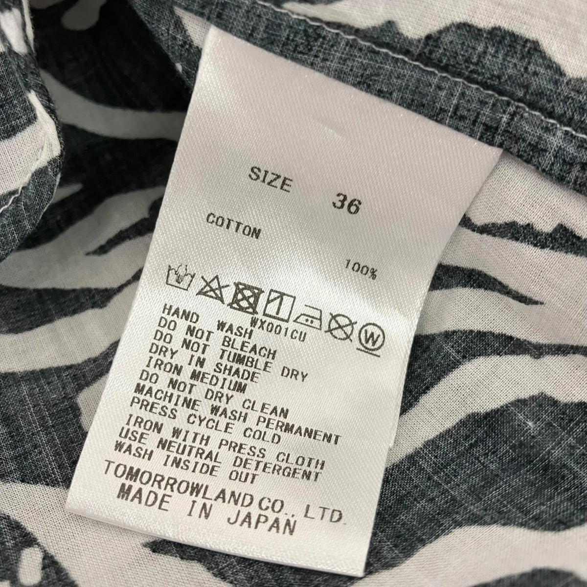 インドコットンボタニカルプリントバンドカラーシャツワンピース - Image 5