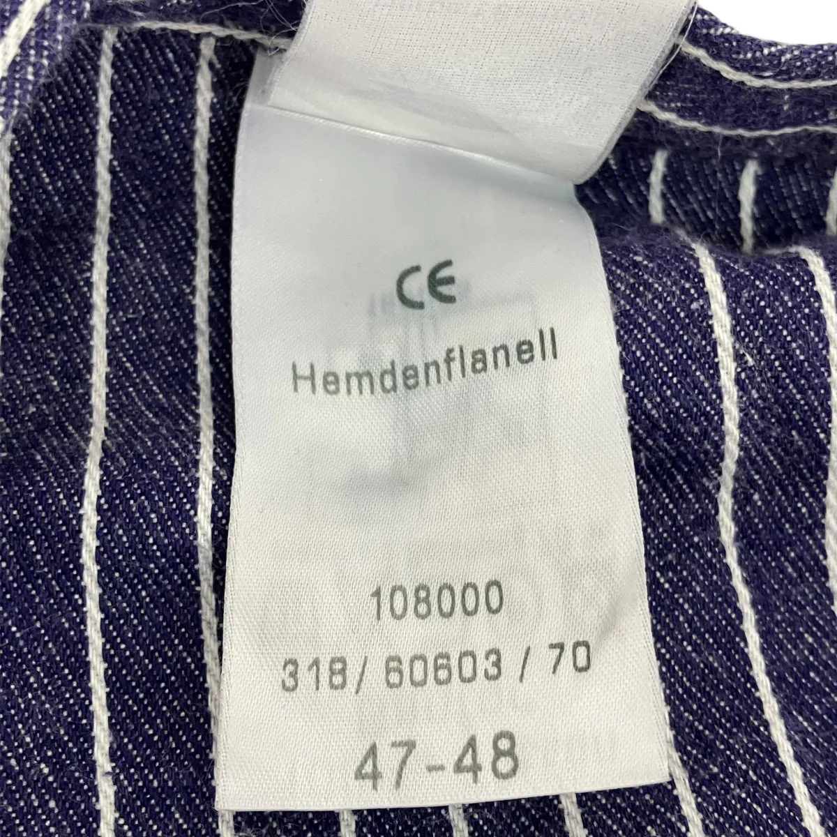 HB SCHUTZ BEKLEIDUNG prisoner shirtストライプ長袖シャツ - Image 5