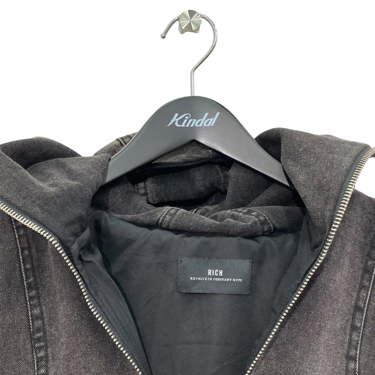 DENIM WASH NINJA HOODIEデニムジップパーカー - Image 3
