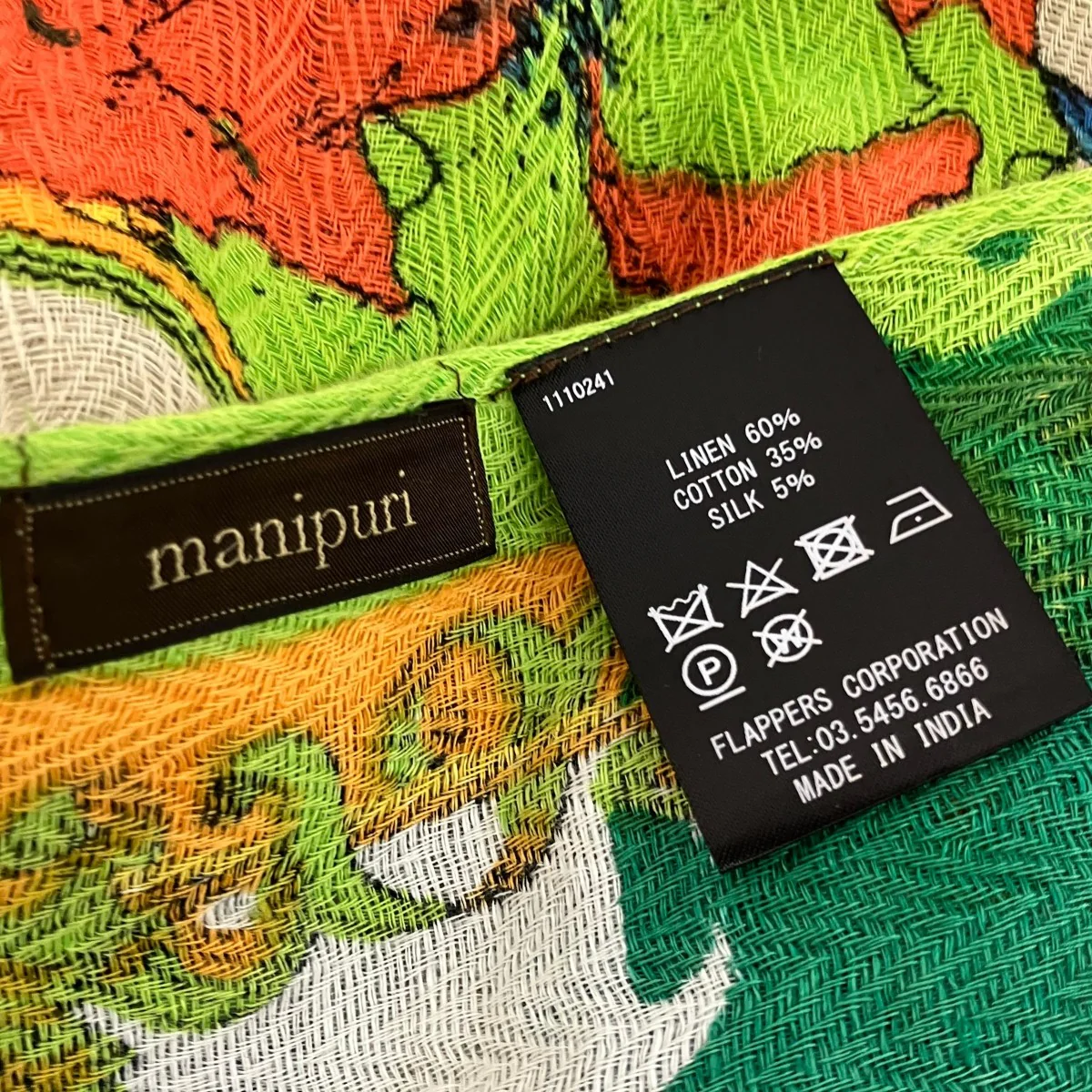 総柄コラージュサークルフラワーストール - Image 4
