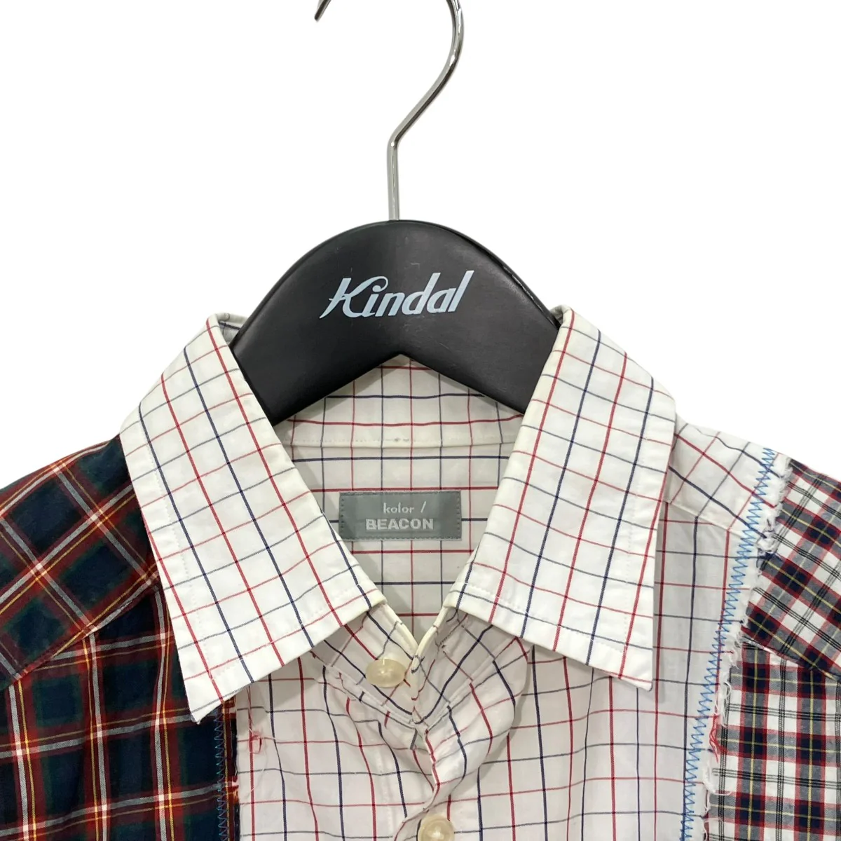 switching check shirtチェック長袖シャツ20SBM-B01143 - Image 3