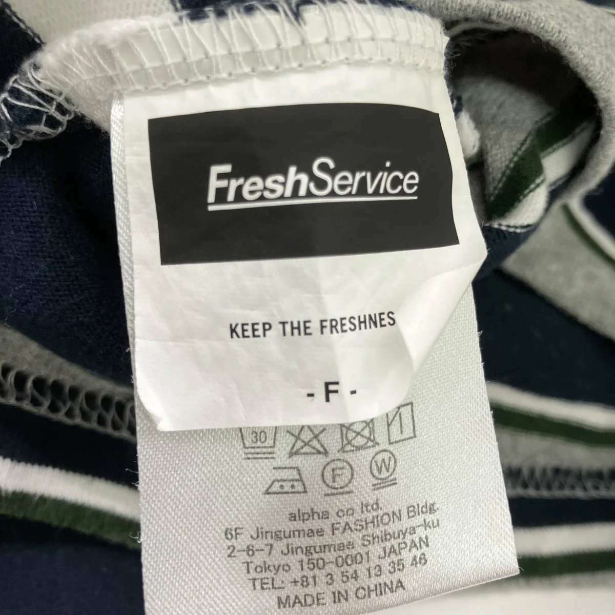 MULTI BORDER S S TEEボーダー半袖TシャツFSW-23-TE 072 - Image 6