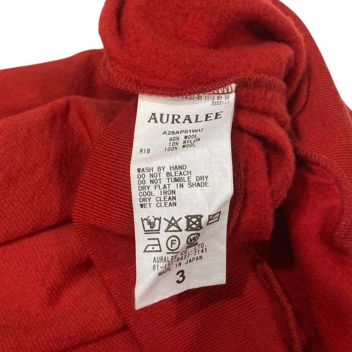 LIGHT WOOL SWEAT HALF ZIP P OハーフジップスウェットA25AP01WU - Image 7