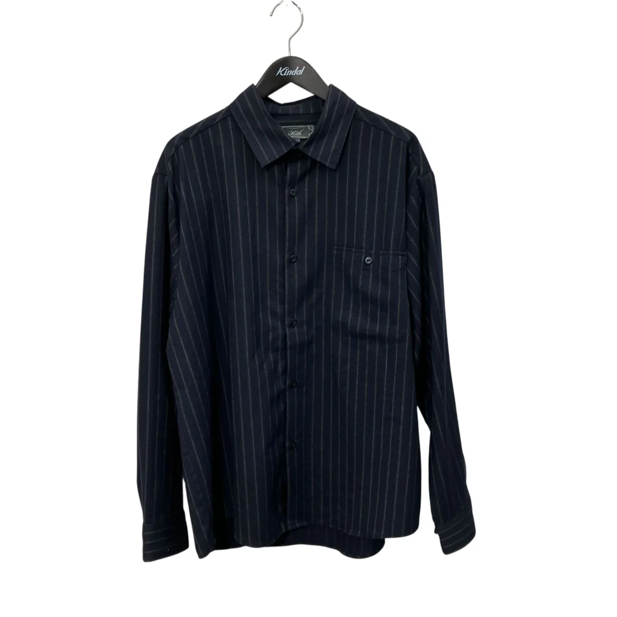 Flannel Tomas Shirtストライプ長袖シャツ25-050-060-0006
