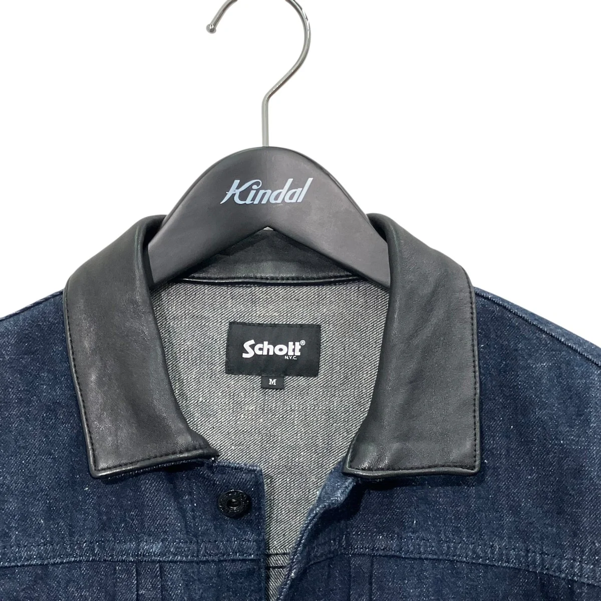 DENIM LEATHER COMBI G-JACKET BULKYデニムジャケット782-4152004 - Image 3