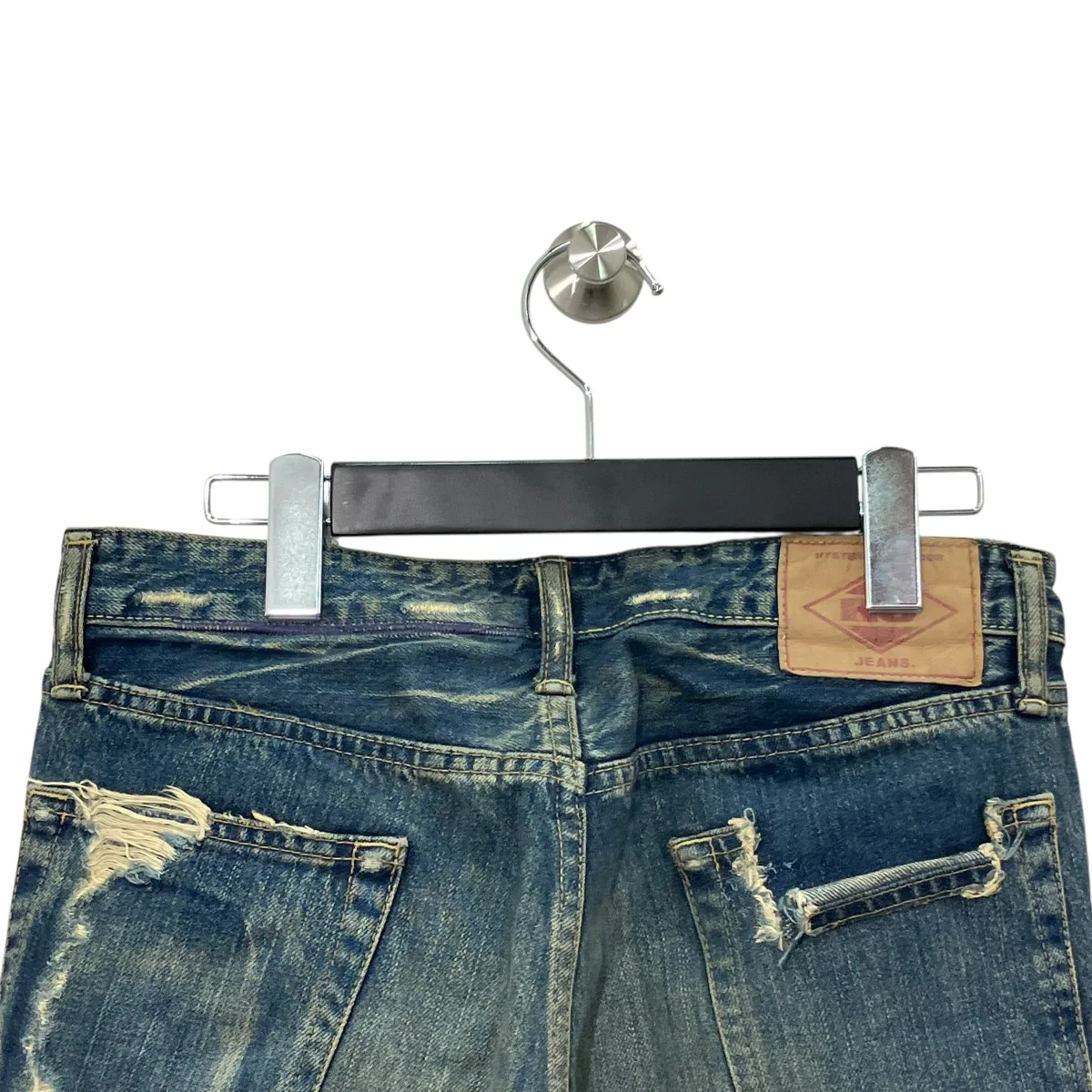 スタッズ ペイントデニムパンツ - Image 5